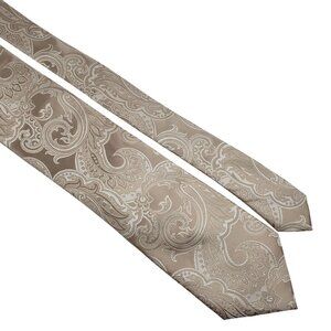 Donald Trump Signature Collection Paisley Tie Cream Tan 63"